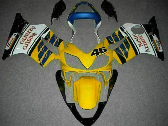 Amarillo Blanco Carenado Moto CBR 600 F4i 01-03 Amarillo Blanco Carenado Moto CBR 600 F4i 01-03