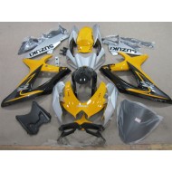 Amarillo Blanco Negro Carenado Moto GSXR 600 K8 08-10