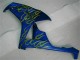 Amarillo Llama Azul Carenado Moto CBR 1000 RR 06-07 Amarillo Llama Azul Carenado Moto CBR 1000 RR 06-07