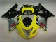 Amarillo Negro ABS Carenado Motocicleta GSXR 600 / 750 K4 04-05
