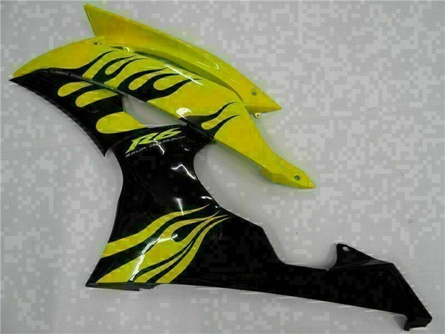 Amarillo Negro ABS Moto Plástica R6 08-16