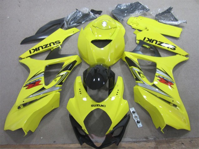 Amarillo Negro Kits Completo Carenado Moto GSXR 1000 K7 07-08 Amarillo Negro Kits Completo Carenado Moto GSXR 1000 K7 07-08