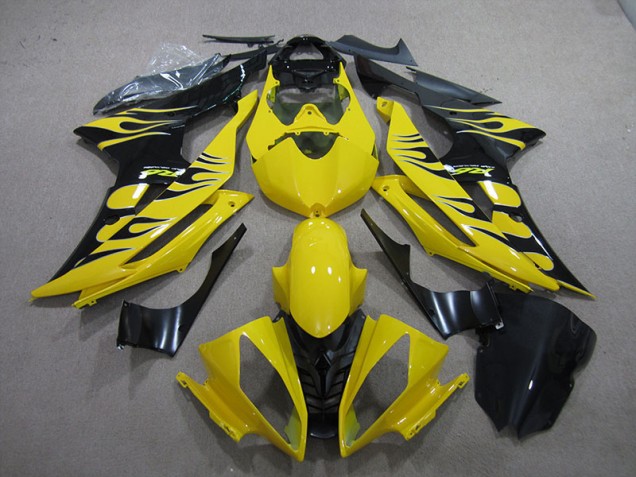 Amarillo Negro Llama Carenado Moto R6 08-16