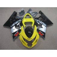 Amarillo Negro Plata Carenado Moto GSXR 750 K4 04-05