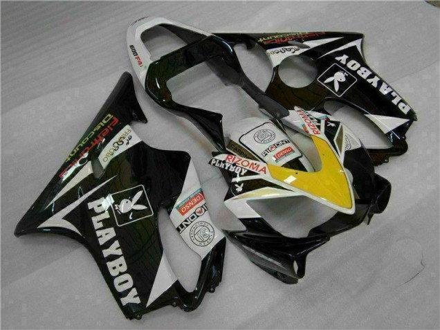 Amarillo Plata Negro Playboy Carenado Moto CBR 600 F4i 01-03