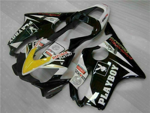 Amarillo Plata Negro Playboy Carenado Moto CBR 600 F4i 01-03
