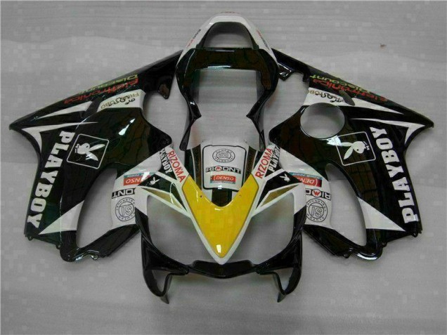 Amarillo Plata Negro Playboy Carenado Moto CBR 600 F4i 01-03