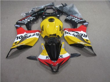 Amarillo Rojo Negro Repsol Carenado Moto CBR 600 RR 07-08