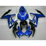 Azul ABS Moto Plástica GSXR 600 / 750 K6 06-07