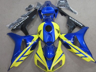 Azul Amarillo Inyección Kits Carenado Moto CBR 1000 RR 06-07