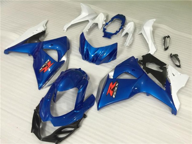 Azul Blanco ABS Kits Carenado Moto GSXR 1000 K9 09-16 Azul Blanco ABS Kits Carenado Moto GSXR 1000 K9 09-16