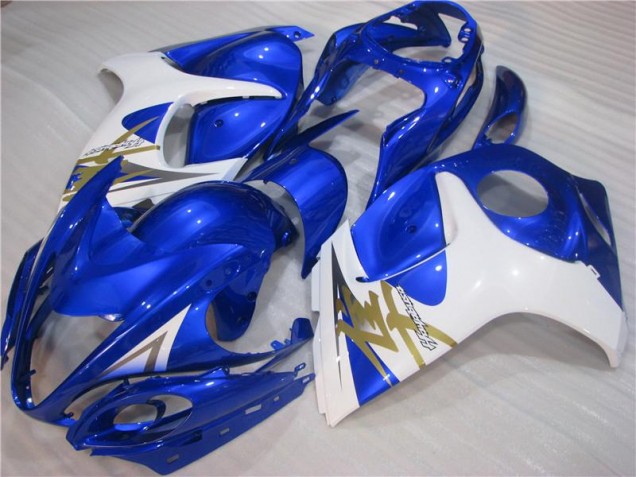 Azul Blanco ABS Kits Carenado Moto GSXR 1300 Hayabusa 08-19