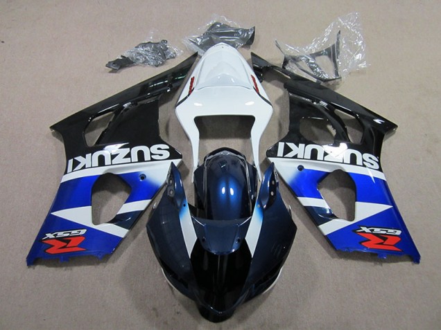 Azul Blanco Calcomanía Kit Carenado Moto GSXR 1000 K3 03-04