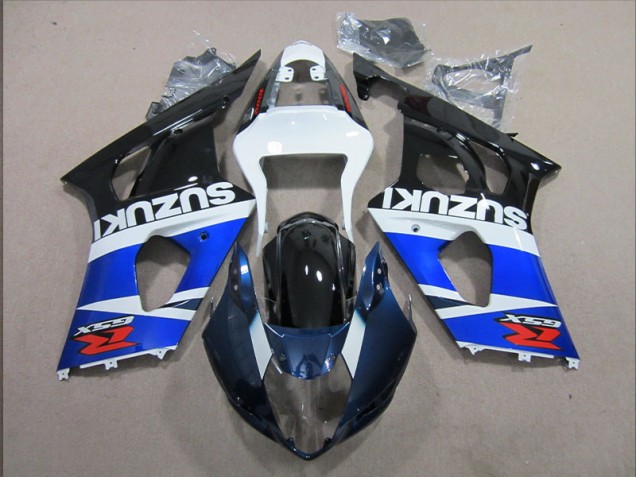 Azul Blanco Calcomanía Kits Completo Carenado Moto ABS GSXR 1000 K3 03-04
