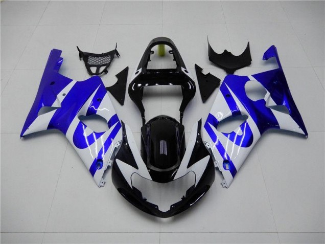Azul Blanco Carenado Moto GSXR 1000 K1 00-02