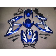 Azul Blanco Carenado Moto GSXR 600 K8 08-10
