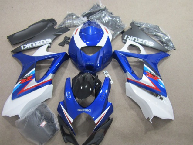 Azul Blanco Carenados Moto GSXR 1000 K7 07-08 Azul Blanco Carenados Moto GSXR 1000 K7 07-08