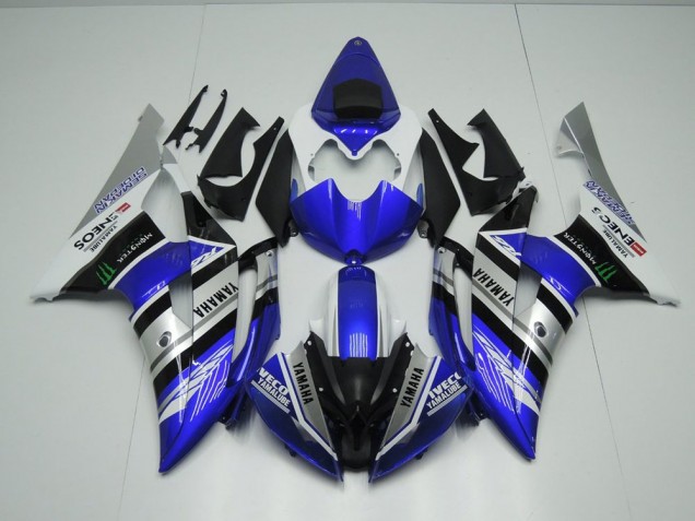 Azul Blanco ENEOS Monster Carenado Moto R6 08-16 Azul Blanco ENEOS Monster Carenado Moto R6 08-16