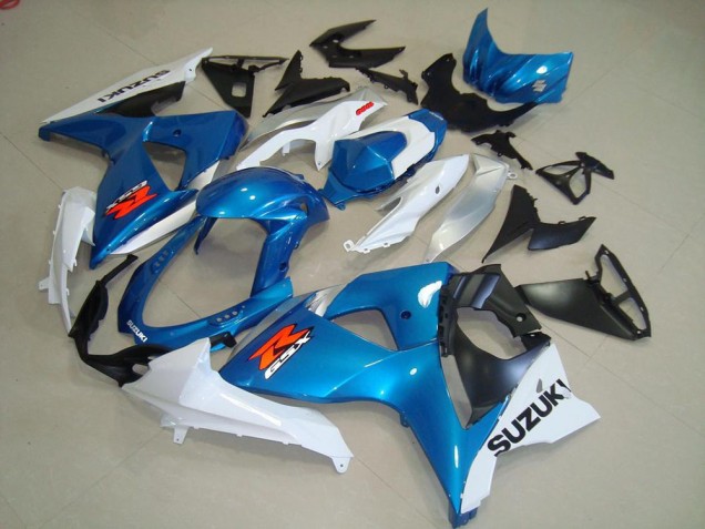 Azul & Blanco Estilo OEM Carenados Moto GSXR 1000 K9 09-16 Azul & Blanco Estilo OEM Carenados Moto GSXR 1000 K9 09-16