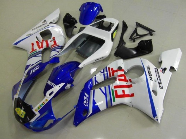 Azul Blanco Fiat Carenado Moto R6 98-02 Azul Blanco Fiat Carenado Moto R6 98-02