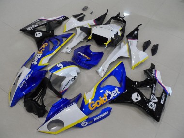 Azul Blanco GoldBet Kits Completo Carenado Moto S1000RR 09-14