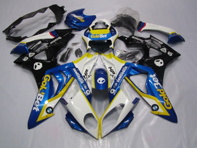 Azul Blanco GoldBet Moto Plástica S1000RR 09-14