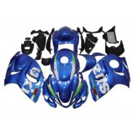Azul Blanco Kit Carenado Moto GSXR 1300 Hayabusa 08-19