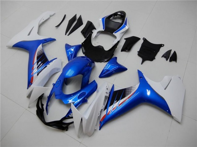 Azul Blanco Kit Completo Carenado Moto GSXR 600 / 750 K11 11-21 Azul Blanco Kit Completo Carenado Moto GSXR 600 / 750 K11 11-21