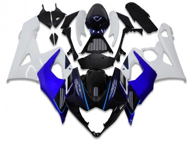 Azul Blanco Kits ABS Carenado Motocicleta GSXR 1000 K5 05-06