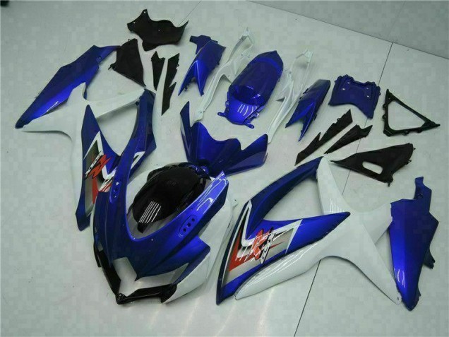 Azul Blanco Kits Carenado Moto GSXR 600 / 750 K8 08-10 Azul Blanco Kits Carenado Moto GSXR 600 / 750 K8 08-10