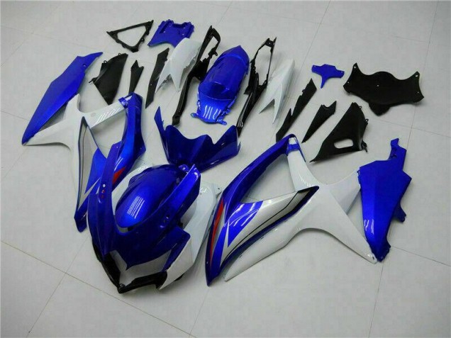 Azul Blanco Kits Completo Carenado Moto GSXR 600 / 750 K8 08-10 Azul Blanco Kits Completo Carenado Moto GSXR 600 / 750 K8 08-10