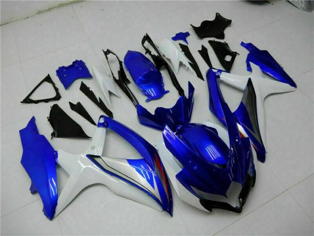 Azul Blanco Kits Completo Carenado Moto GSXR 600 / 750 K8 08-10 Azul Blanco Kits Completo Carenado Moto GSXR 600 / 750 K8 08-10
