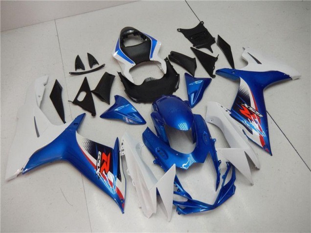 Azul Blanco Moto Plástica GSXR 600 / 750 K11 11-21 Azul Blanco Moto Plástica GSXR 600 / 750 K11 11-21