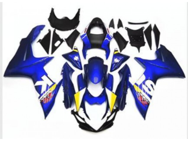 Azul Blanco Moto Plástico GSXR 600 / 750 K11 11-21 Azul Blanco Moto Plástico GSXR 600 / 750 K11 11-21