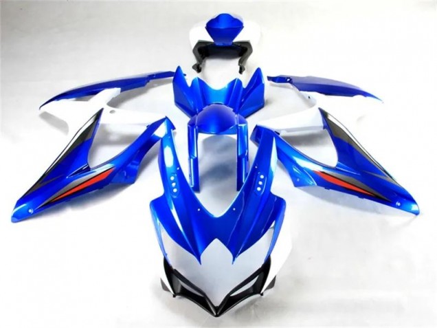 Azul Blanco Moto Plástico GSXR 600 / 750 K8 08-10