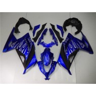 Azul Blanco Negro Carenado Moto EX300 13-16