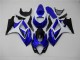 Azul Blanco Negro Carenado Moto GSXR 1000 K7 07-08 Azul Blanco Negro Carenado Moto GSXR 1000 K7 07-08