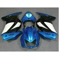 Azul Blanco Negro Ninja ABS Moto Plástica EX250 08-12