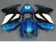 Azul Blanco Negro Ninja ABS Moto Plástica EX250 08-12 Azul Blanco Negro Ninja ABS Moto Plástica EX250 08-12