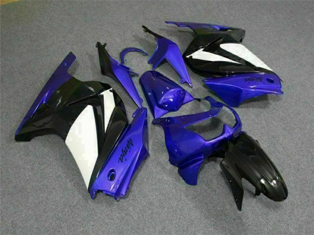 Azul Blanco Negro Ninja ABS Moto Plástico EX250 08-12
