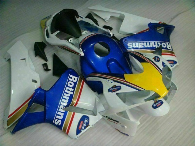 Azul Blanco Rothmans Carenado Moto CBR 600 RR 03-04 Azul Blanco Rothmans Carenado Moto CBR 600 RR 03-04