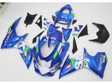 Azul Blanco Verde Carenado Moto GSXR 600 / 750 K11 11-21