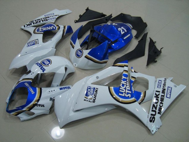 Azul Lucky Strike Carenado Moto GSXR 1000 K7 07-08 Azul Lucky Strike Carenado Moto GSXR 1000 K7 07-08