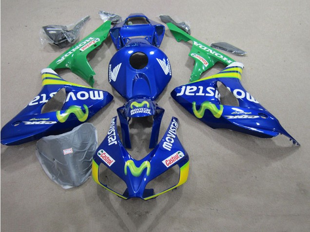Azul Movistar Castrol Carenado Moto GSXR 600 K6 06-07 Azul Movistar Castrol Carenado Moto GSXR 600 K6 06-07
