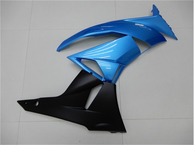 Azul Negro ABS Carenado Motocicleta ZX6R 09-12 Azul Negro ABS Carenado Motocicleta ZX6R 09-12