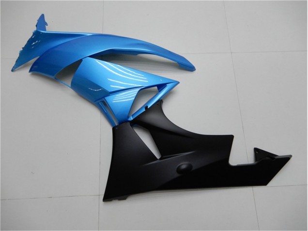 Azul Negro ABS Carenado Motocicleta ZX6R 09-12 Azul Negro ABS Carenado Motocicleta ZX6R 09-12