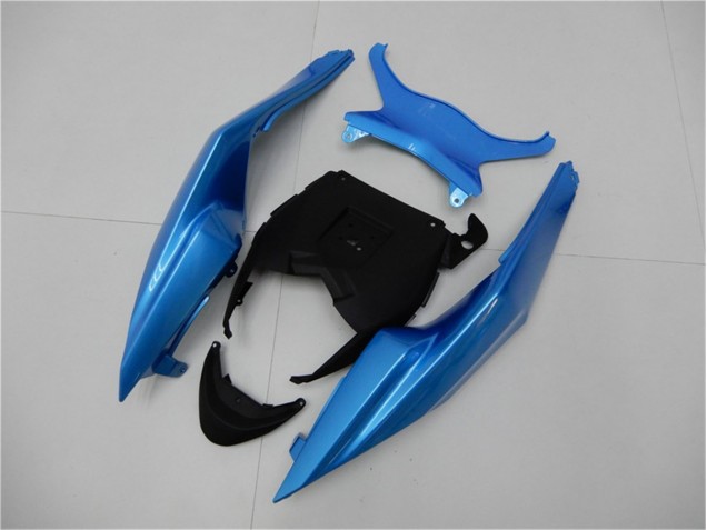 Azul Negro ABS Carenado Motocicleta ZX6R 09-12 Azul Negro ABS Carenado Motocicleta ZX6R 09-12