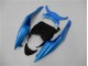 Azul Negro ABS Carenado Motocicleta ZX6R 09-12 Azul Negro ABS Carenado Motocicleta ZX6R 09-12