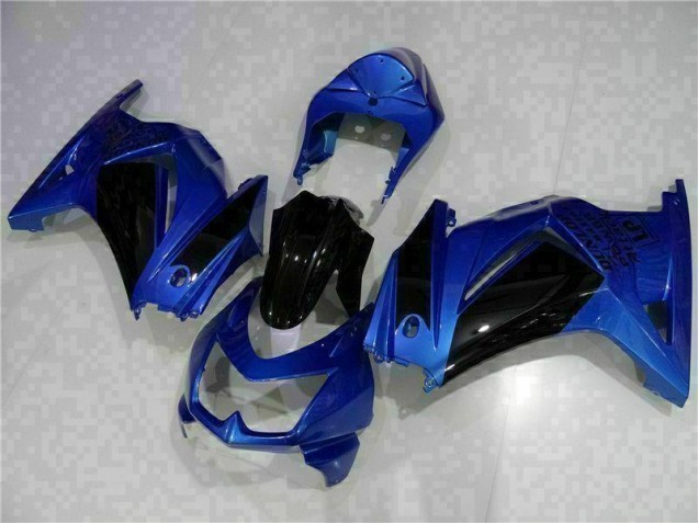 Azul Negro Carenado Moto EX250 08-12 Azul Negro Carenado Moto EX250 08-12