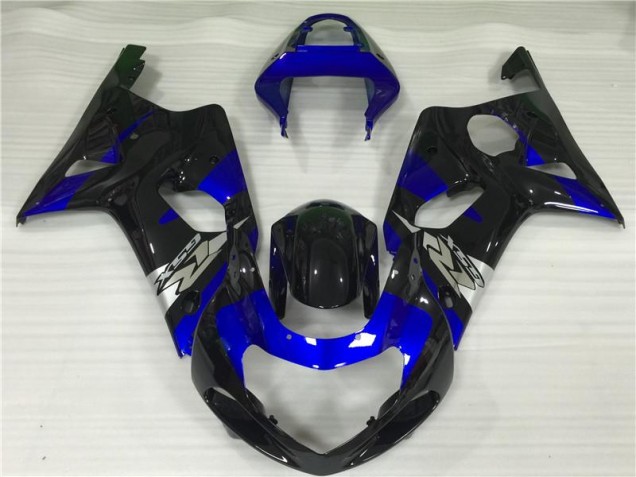 Azul Negro Carenado Moto GSXR 1000 K1 00-02